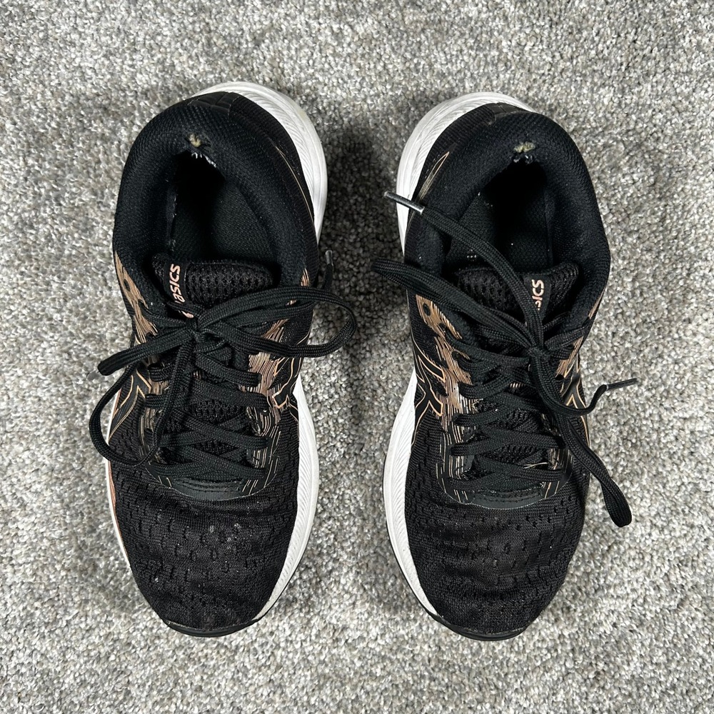 Asics Gel-Excite 7 Womens Running Shoes Black Rose Gold 1012A562 Size 6.5 - Picture 5 of 7